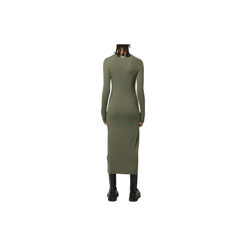 DIESEL Long Sleeved Dress Women's Green-2