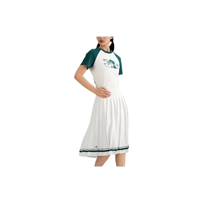 Kappa Casual Long Skirts Women's Classic White-4