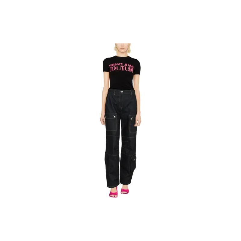 VERSACE JEANS COUTURE T Shirt Women's Black-1