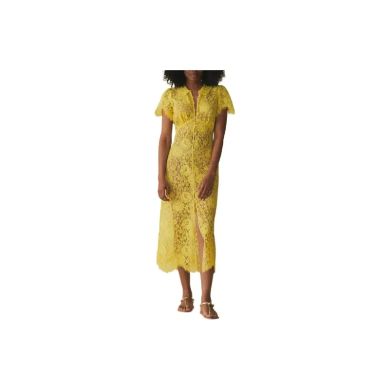 DOEN SOHANA DRESS Short-Sleeved Dresses Women's Yellow-1