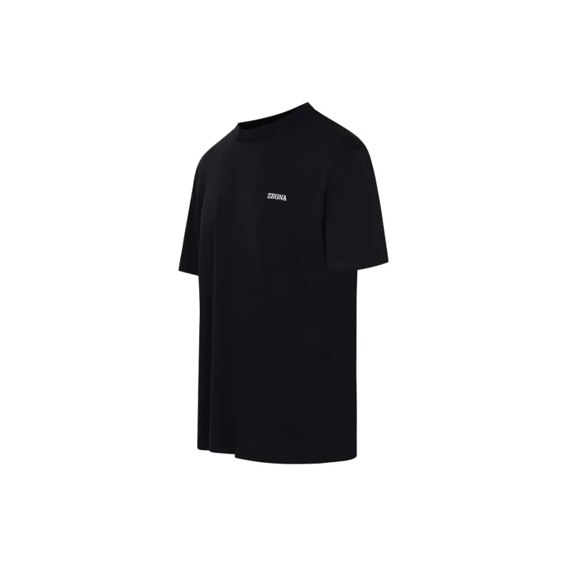 Zzegna Logo Embroidered Crewneck T Shirt-2