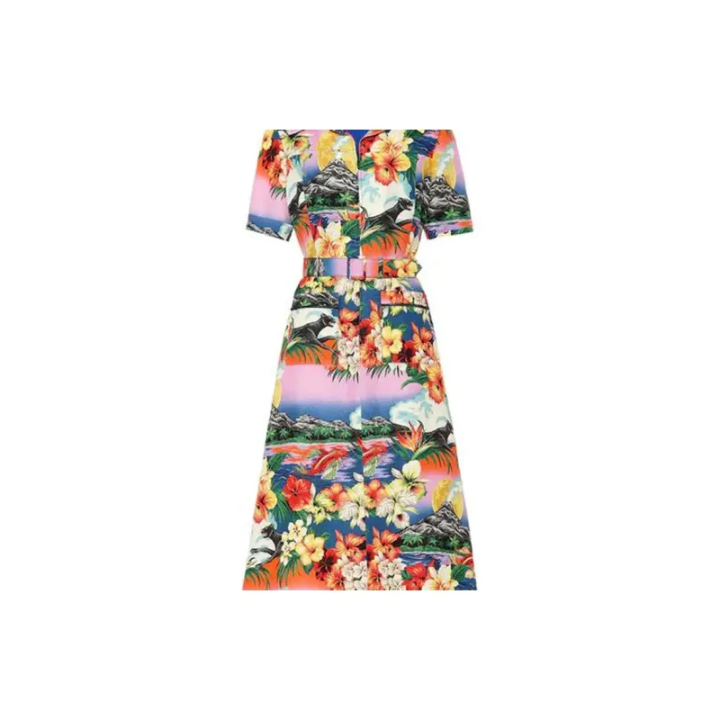 GUCCI SS18 Short-Sleeved Dresses Women's Multicolor-3