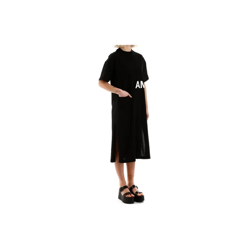 AMBUSH Midi Pocket T Shirt Dress 'Black'-3