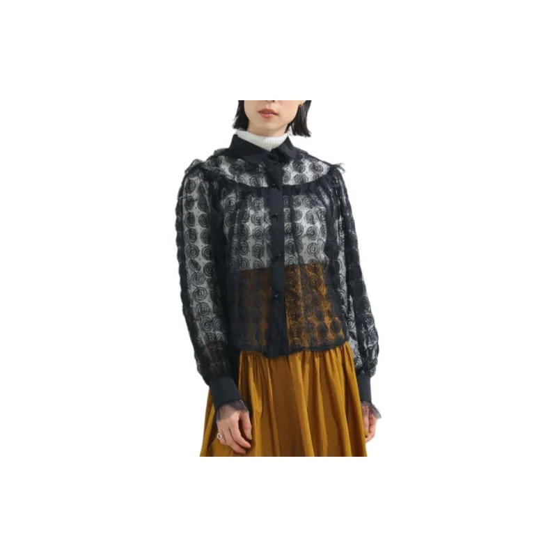 Beams Sister Jane Shirt Women's Black-2