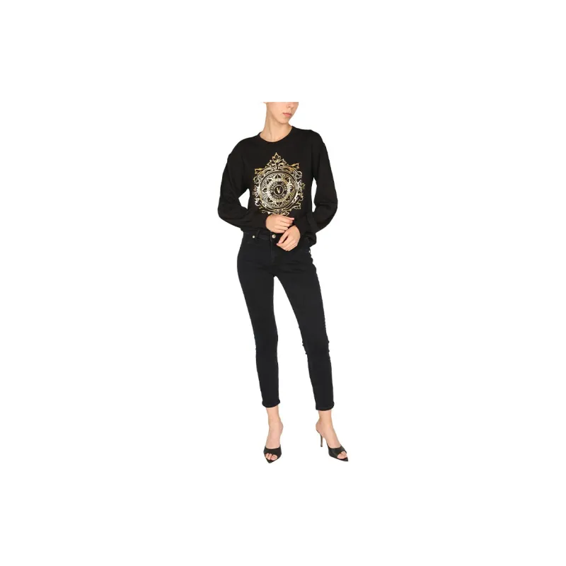 VERSACE JEANS COUTURE FW21 Long Sleeved T Shirt Women's Black-2