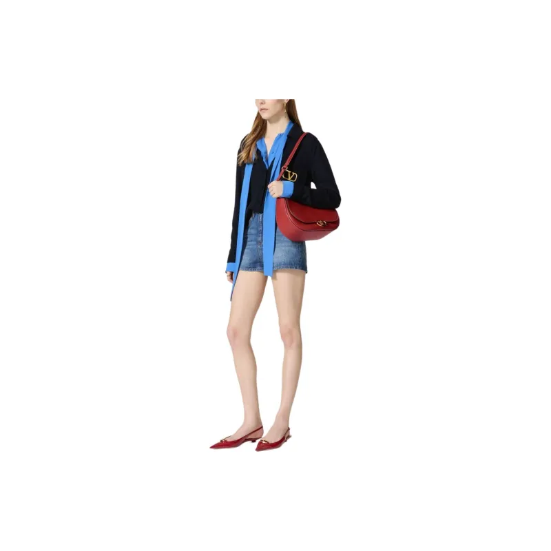 Valentino VLogo Embroidered Buttoned Cardigan-3