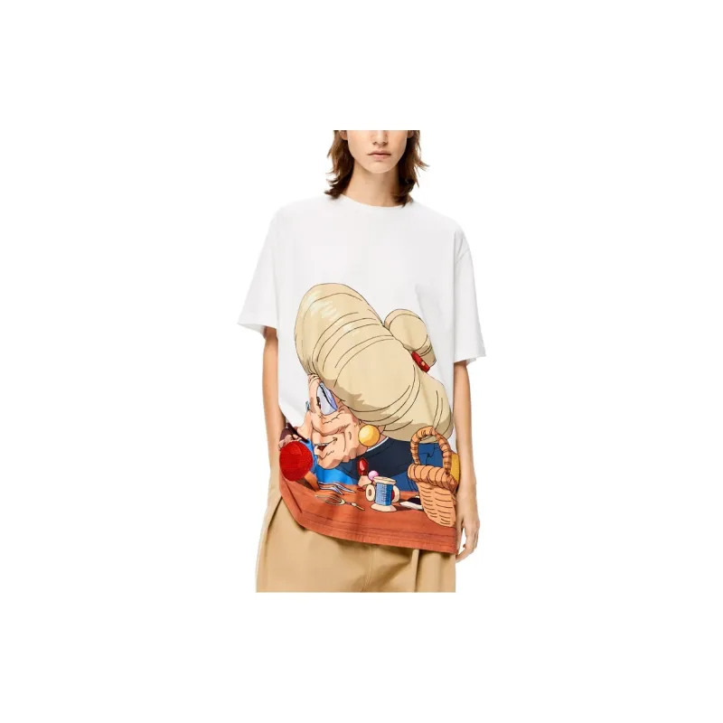 LOEWE Spirited Away T Shirts Women's White-2
