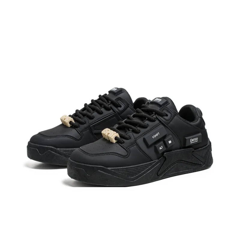 Wooden Rabbit Anti Slip Wear Resistant Low Top Skateboard Shoes Men's-2