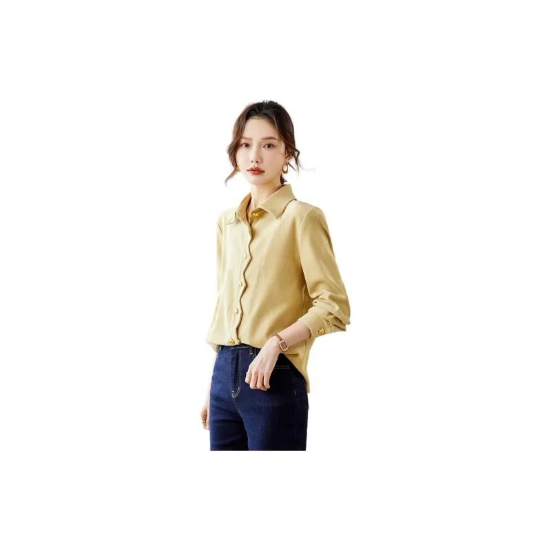 TERRE BLEUE Shirt Women's Yellow-1