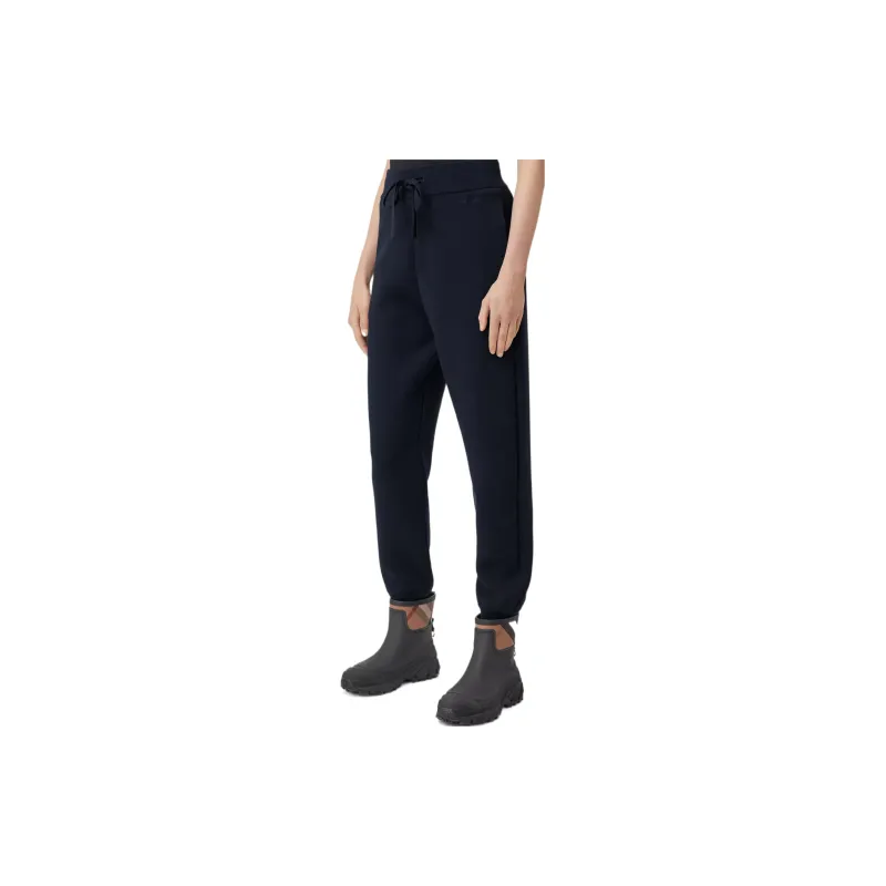Burberry Knitted Sweatpants Women's Dark Charcoal Blue-3
