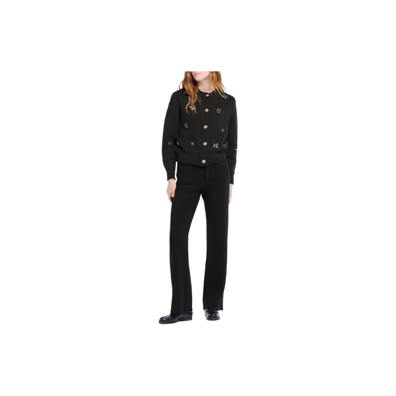 Barrie Embroidered Cashmere Cardigan-4