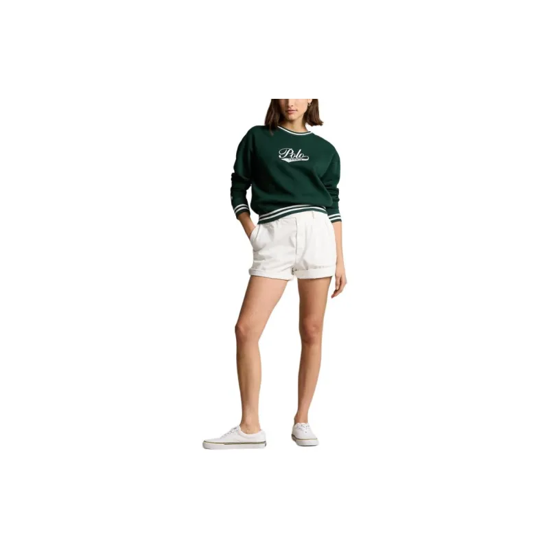 Polo Ralph Lauren Wimbledon Tennis Open Collection SS24 Sweatshirt Women's Moss Agate-2