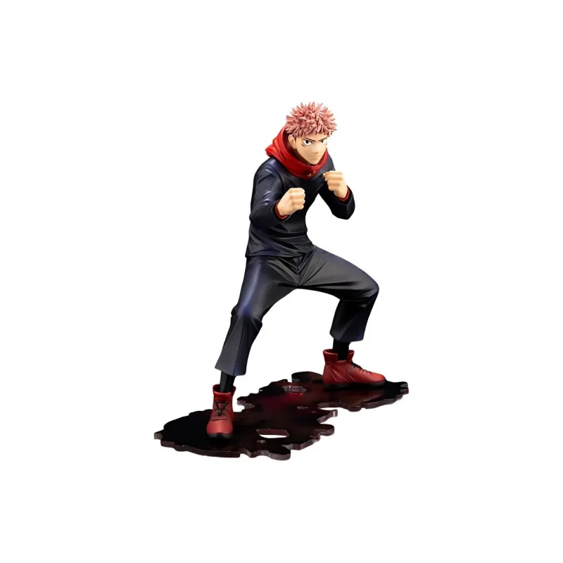 CRAFTSMANSHIP KOTOBUKIYA Artfx J Jujutsu Kaisen Yuji Itadori Statue With Bonus Face Part Figure Navy-1