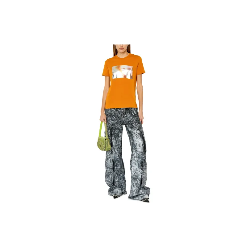 DIESEL T Shirts Women's Orange-1