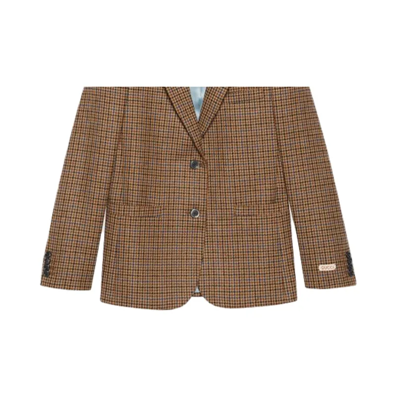 GUCCI Business Suit Coat Women's Brown-5