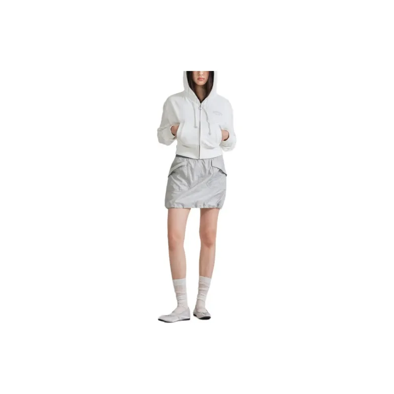 COVERNAT SS24 Casual Short Skirts Women's Light Gray-3