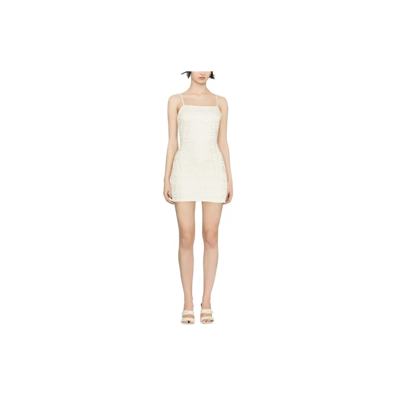 Rotate Monogram jacquard Mini Dress-1
