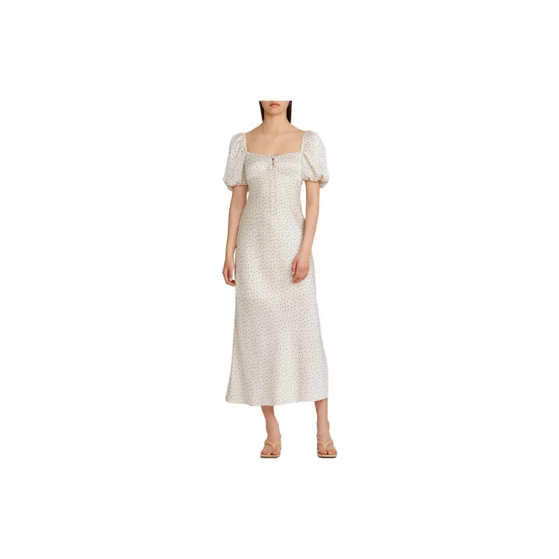 Significant Short-Sleeved Dresses Women's White-2