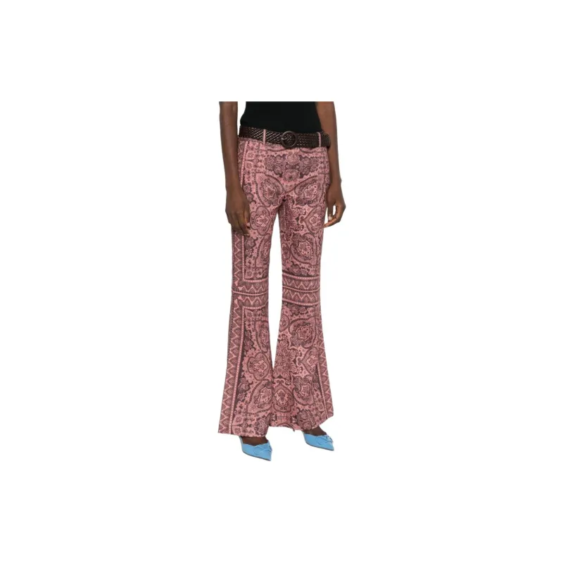 Zimmermann Belted Waist Ottie Paisley Printed Trousers-3