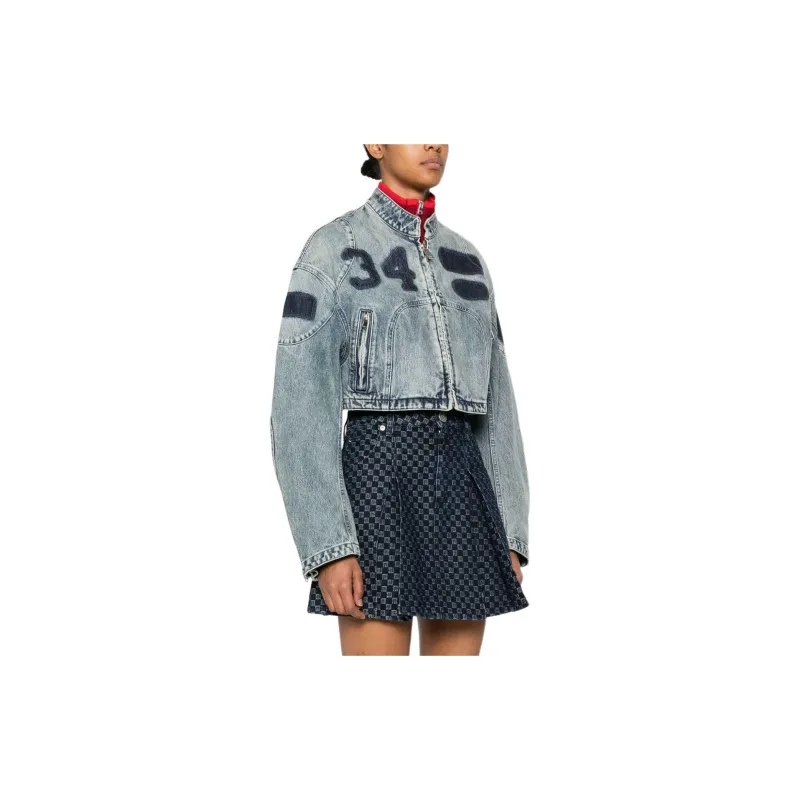 AMBUSH Denim Rider Jacket 'Black'-3