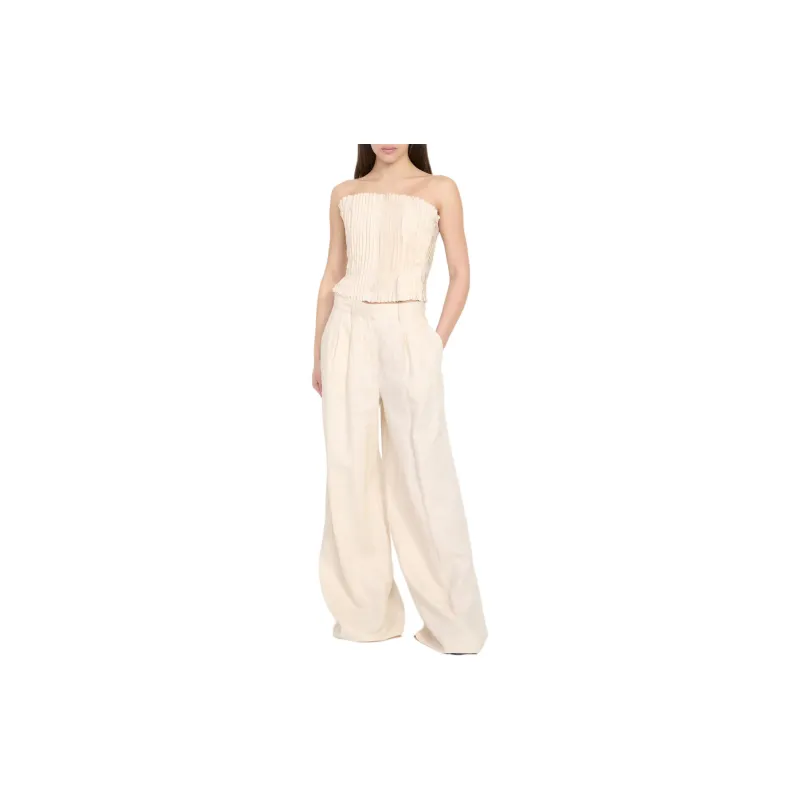 Staud Strapless Top Women's White-1