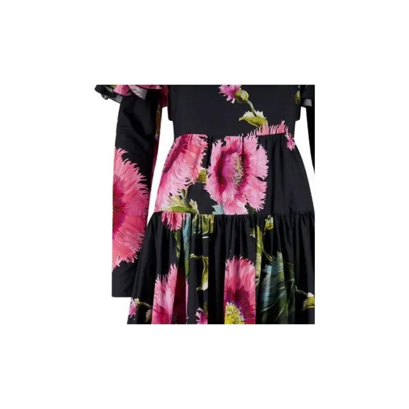 Giambattista Vall Botanic Blow Up Ruffled Off shoulder Dress-1