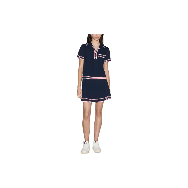 GUCCI Striped Trim Polo Top-1