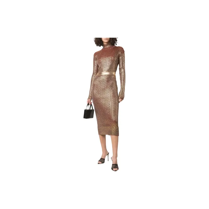 BALMAIN Regular T Shirt Women's Gold-3