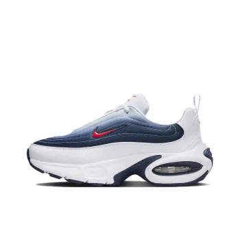 Nike Air Max Portal Anti Slip Wear Resistant Low Top Running Shoes Unisex White Blue