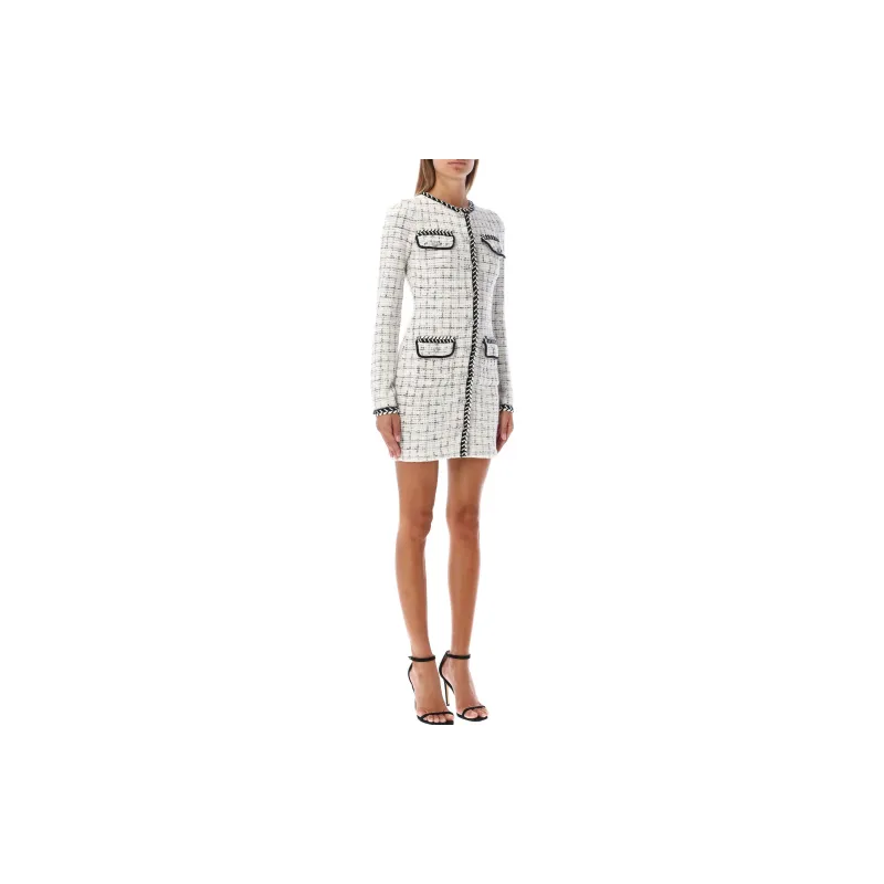 Self portrait Long Sleeved Dresses Women's White-3