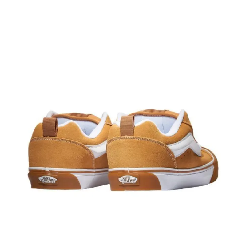 Vans Knu Skool Anti Slip Wear Resistant Low Top Skateboard Shoes Men's Yellow-2