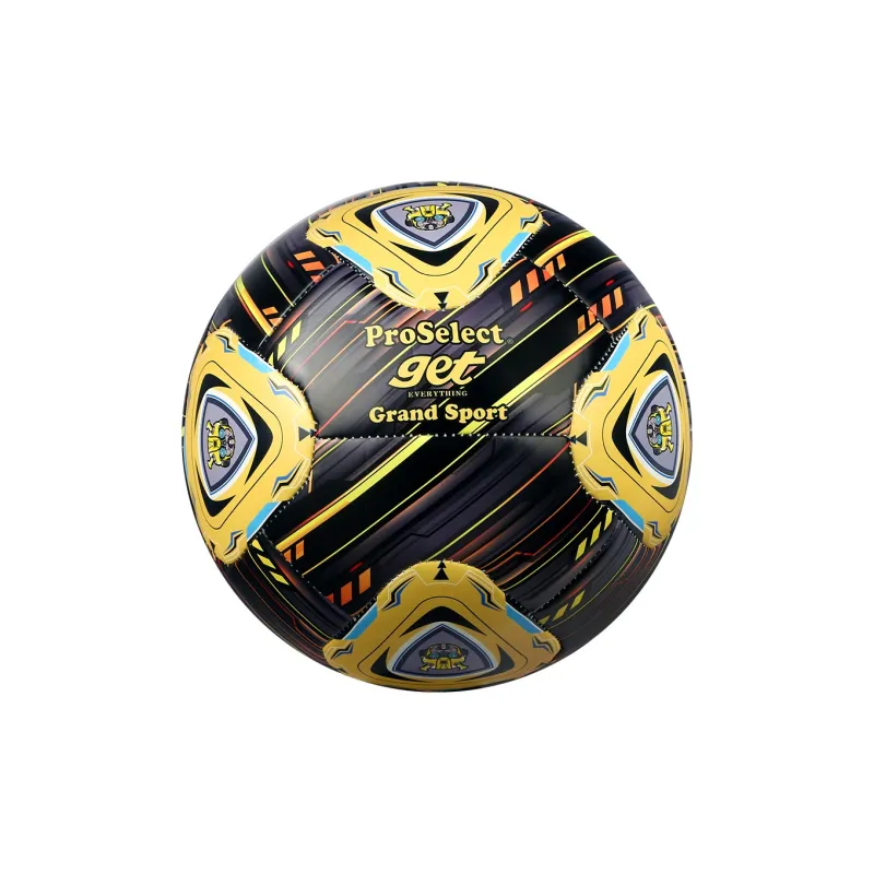 ProSelect x Transformers Size 5 Soccer PU Machine Stitched Soccer Ball Unisex Black Yellow-1