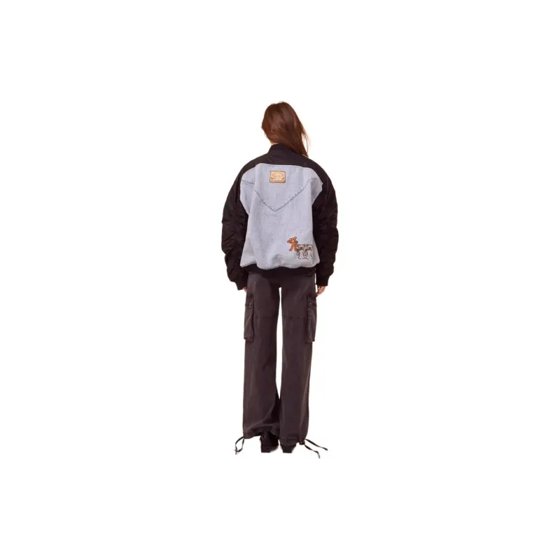 LALABOBO Jacket Women's Medium Blue White-1