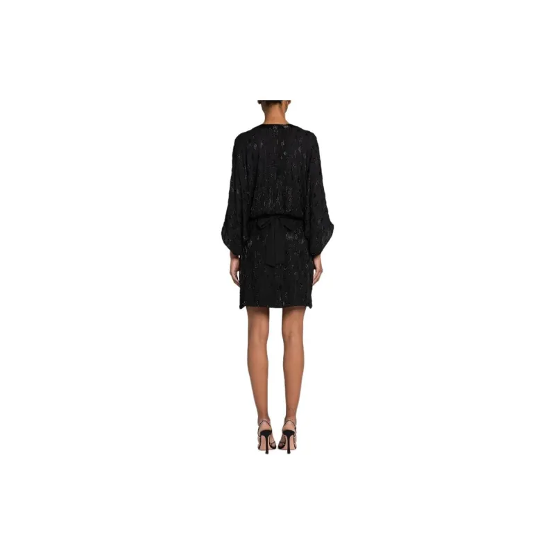 Roberto Cavalli Bead embellished Short Silk Dress-2