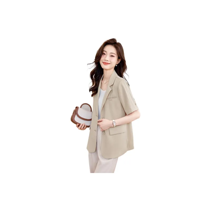 Mo Han Yi Mei Business Suit Women's Beige Yellow-1