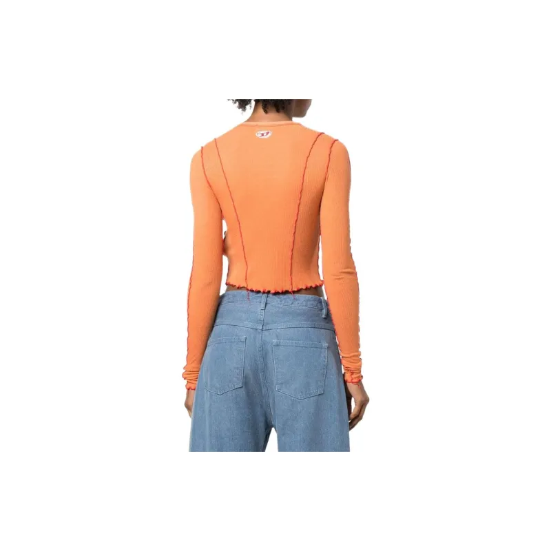 DIESEL Cashmere Sweaters Women's Orange-3
