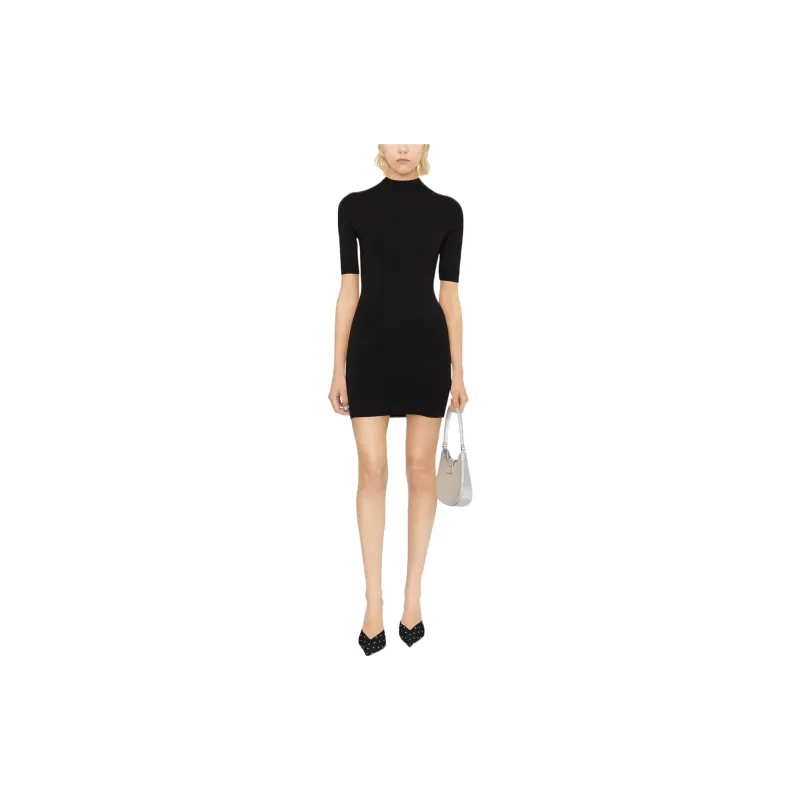 Alexander Wang Short Sleeved Dresses Women's Black-1