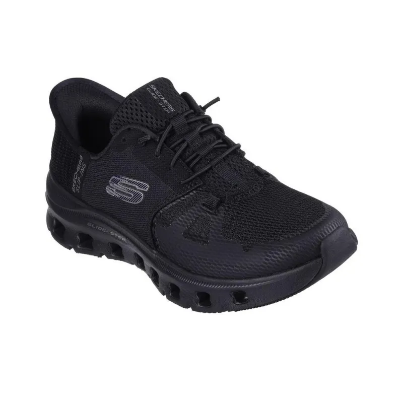 Skechers Glide Step Anti Slip Wear Resistant Low Top Casual Shoes Women's Black-1