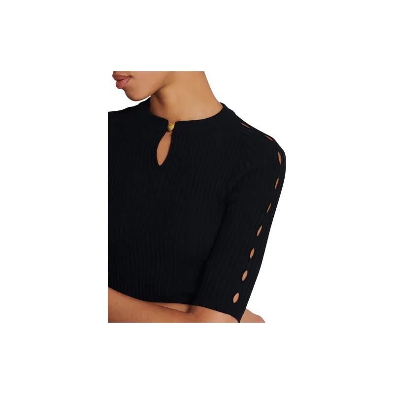 BALMAIN Flared Knit Dress-3