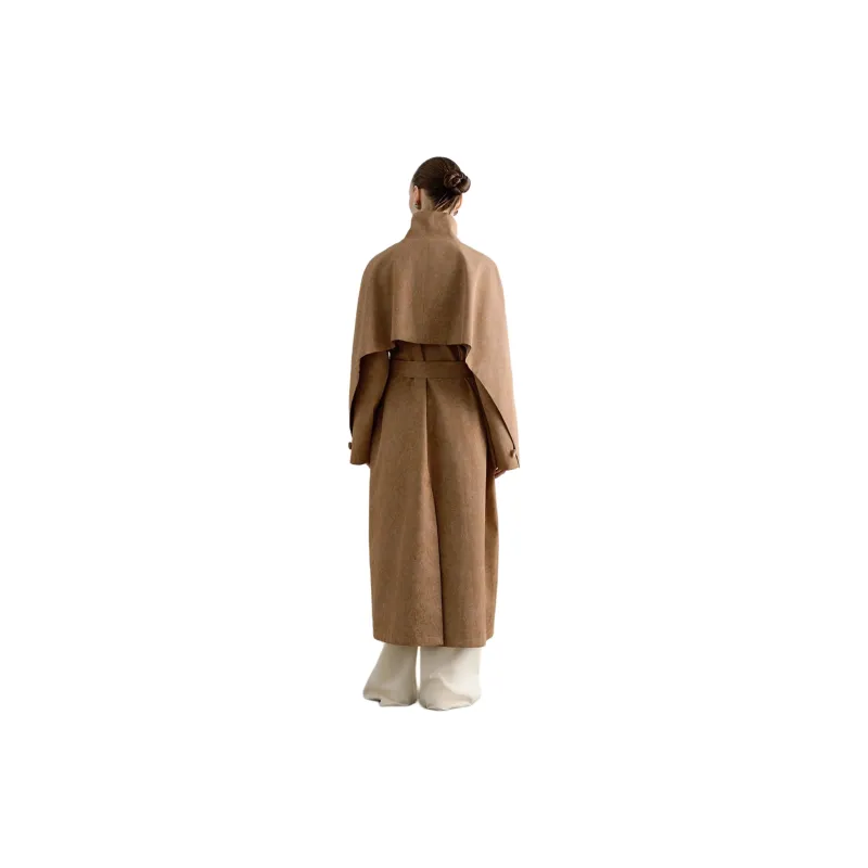 MOSIIMORII Coats Women's Oak Coffee-1