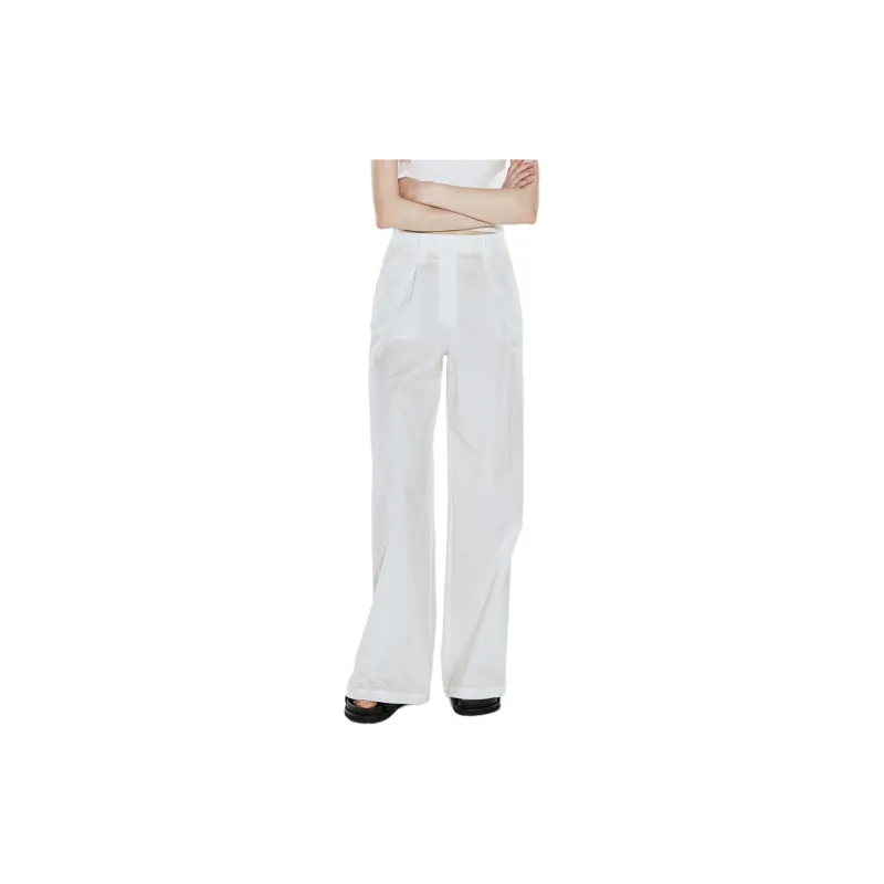 COVERINS Casual Pants Women's Raw White-2