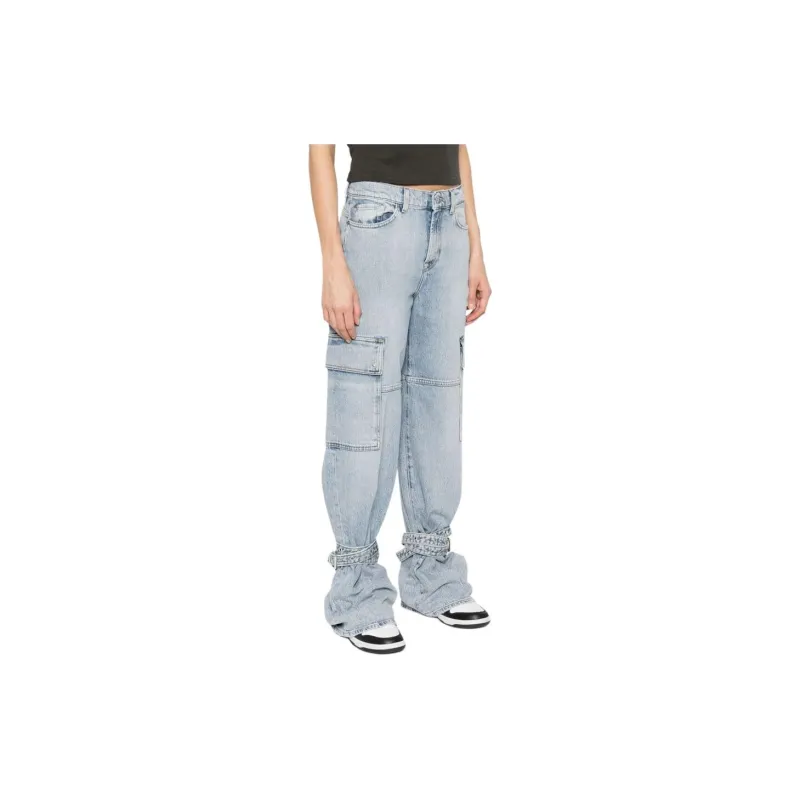 SEVEN FOR ALL MANKIND X Chiara Biasi Arctic Mid-rise Cargo Jeans-2