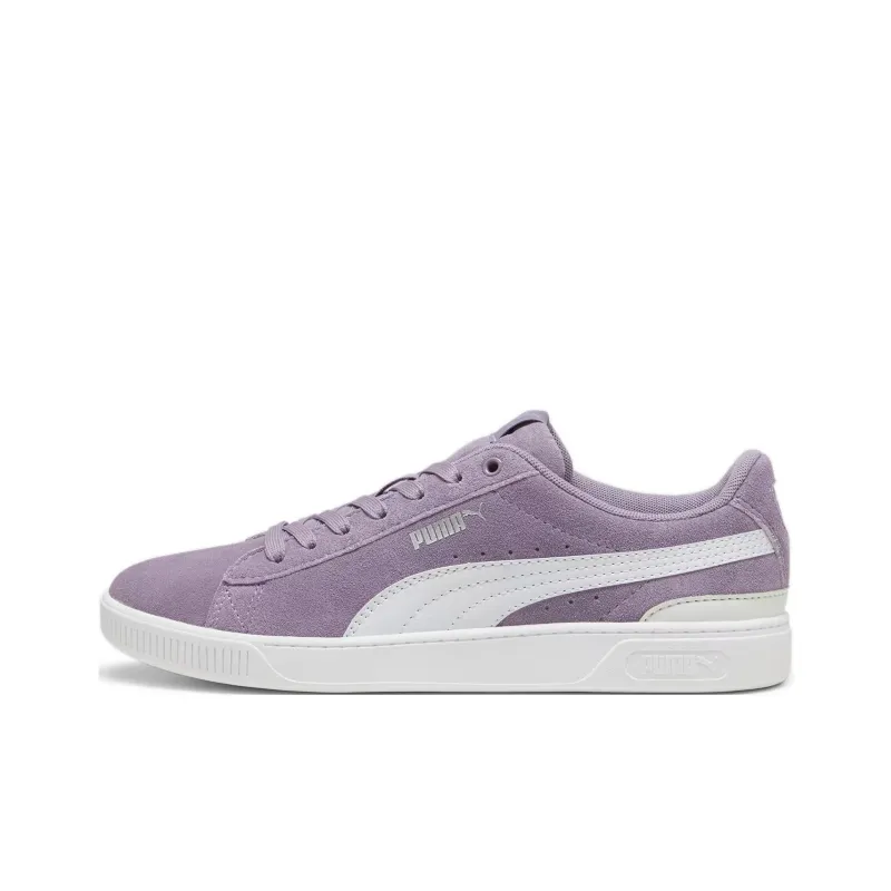 PUMA Vicky V3 Anti Slip Wear Resistant Low Top Skateboard Shoes Women's Purple-0