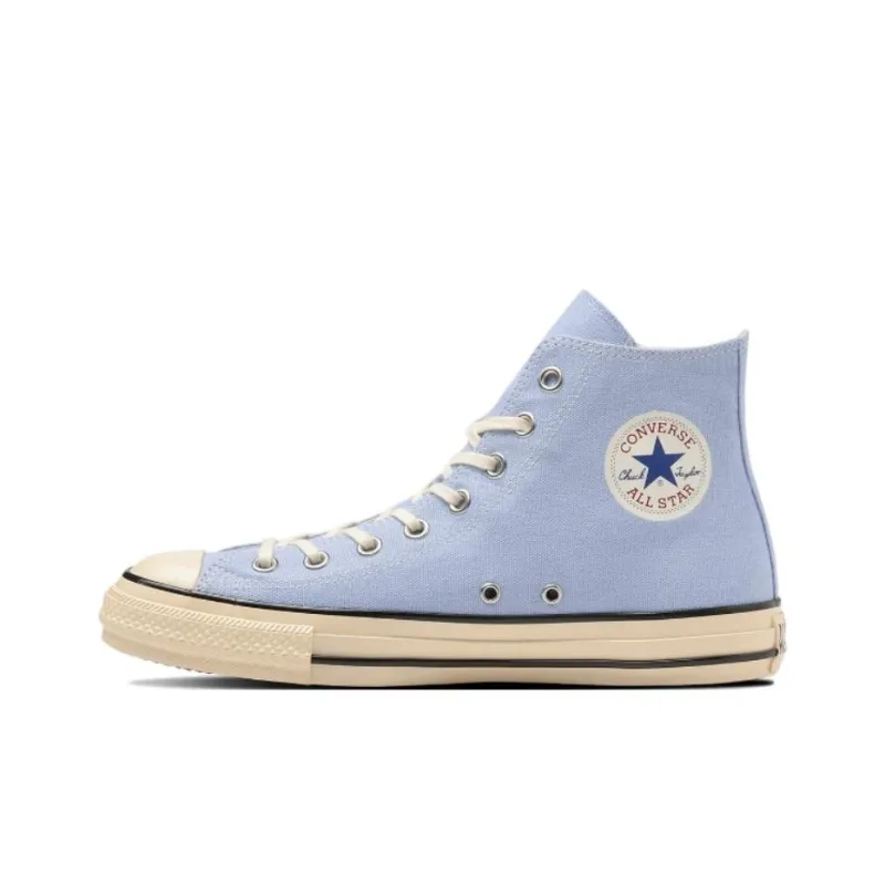 Converse All Star Anti Slip Wear Resistant High Top Canvas Shoes Women's Blue-1