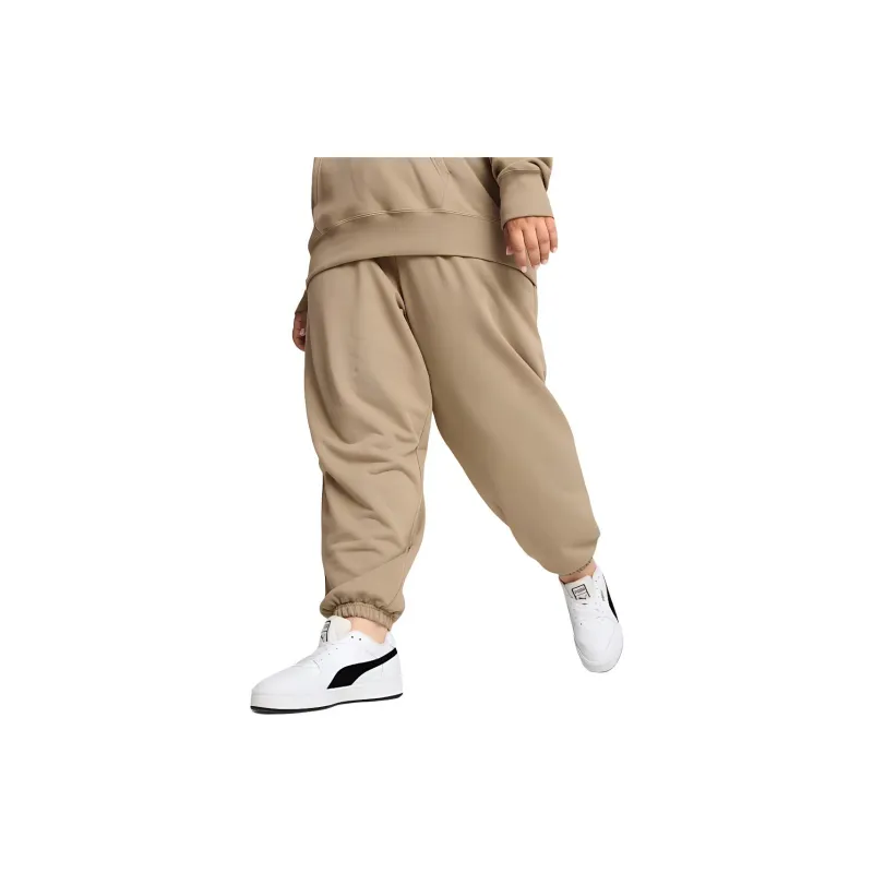 PUMA BETTER CLASSICS Knitted Sports Pants Women's Brown-3