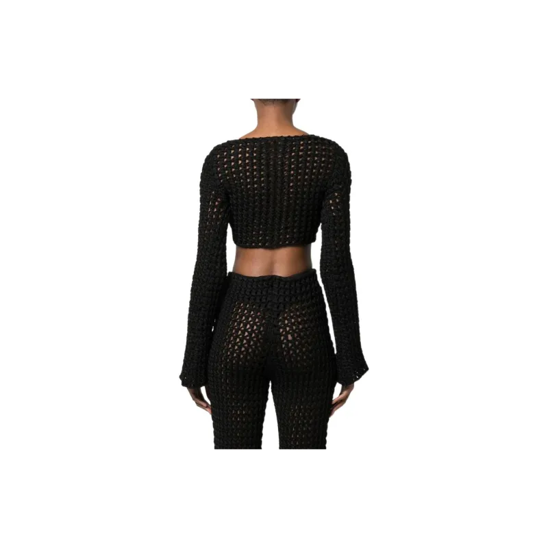 MOSCHINO Perforated Crop Top-2