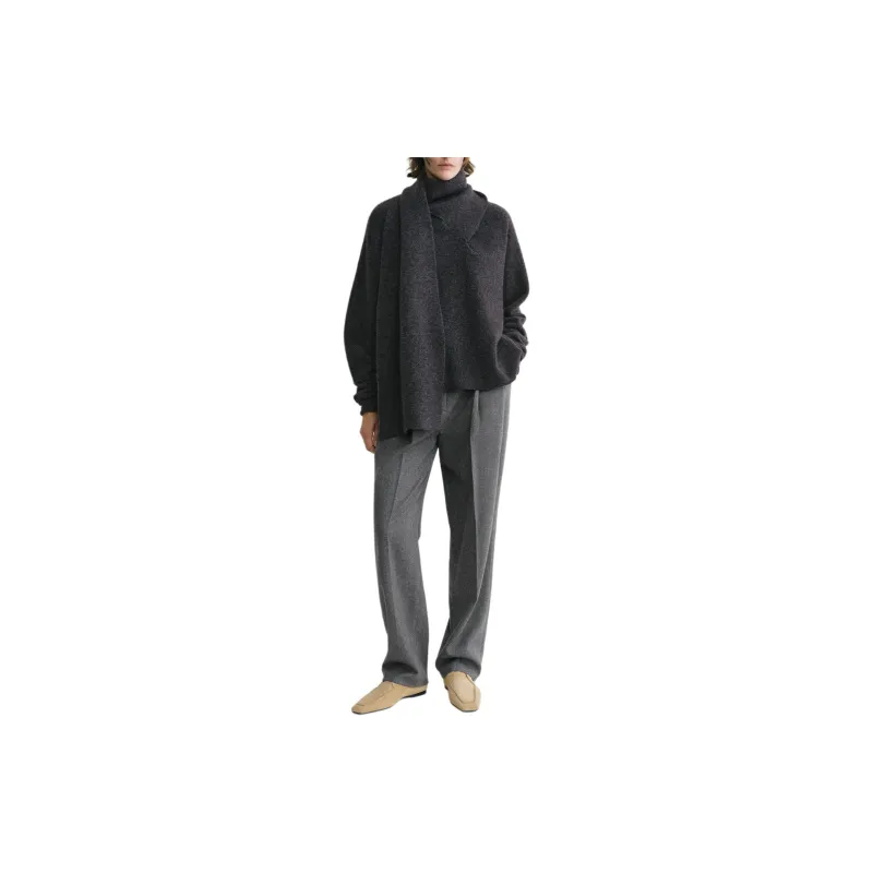 TOTEME Draped Scarf Knitted Jumper-1