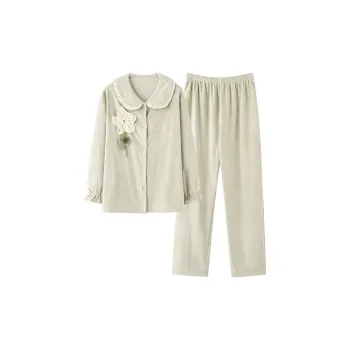 UAVAE Pajama Set Women's Gray Green