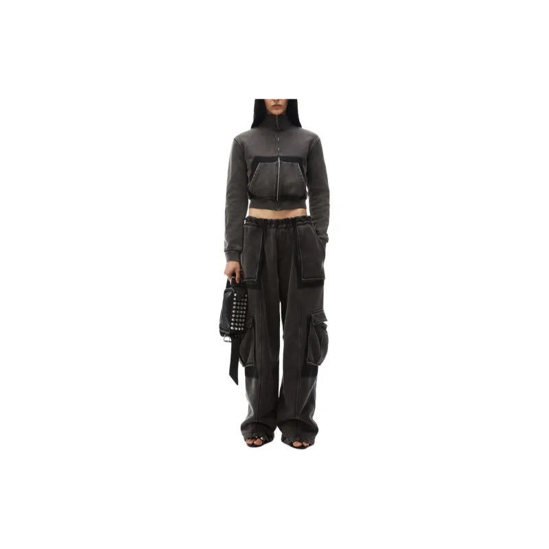 Alexander Wang Zip-Up Cropped Jacket-1