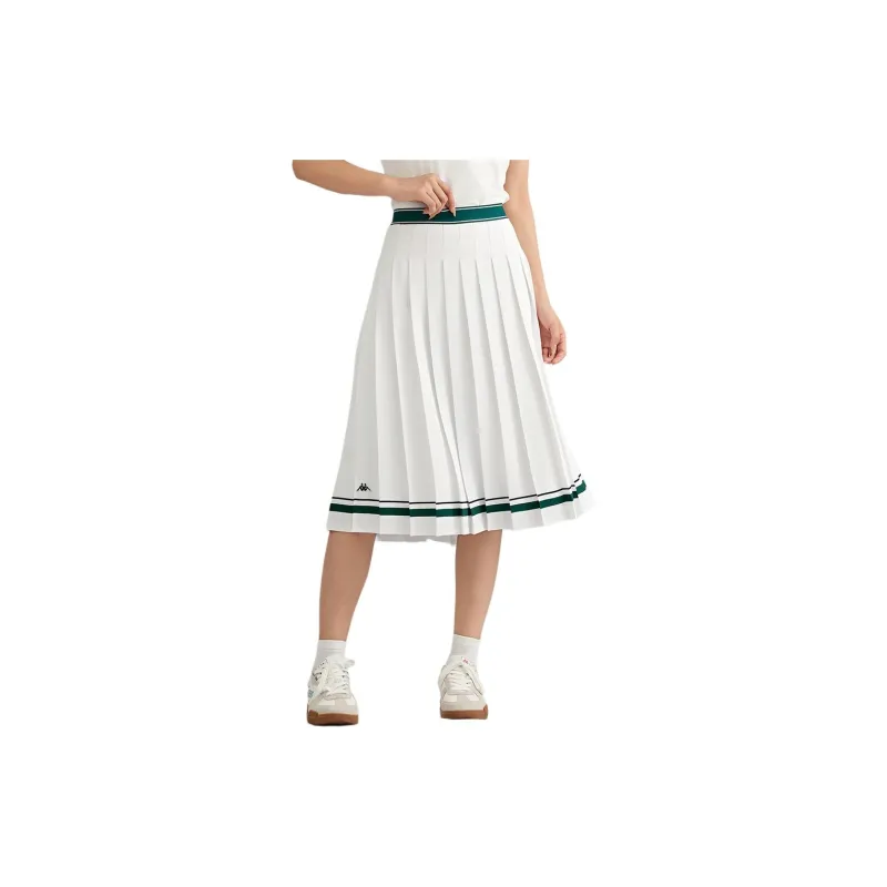 Kappa Casual Long Skirts Women's Classic White-3